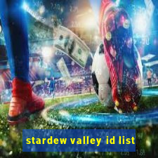 stardew valley id list